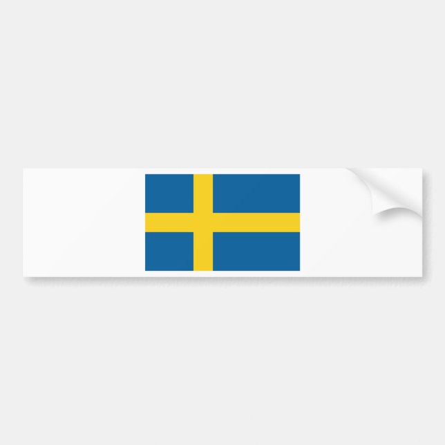 Schweden-Flagge Autoaufkleber (Vorne)