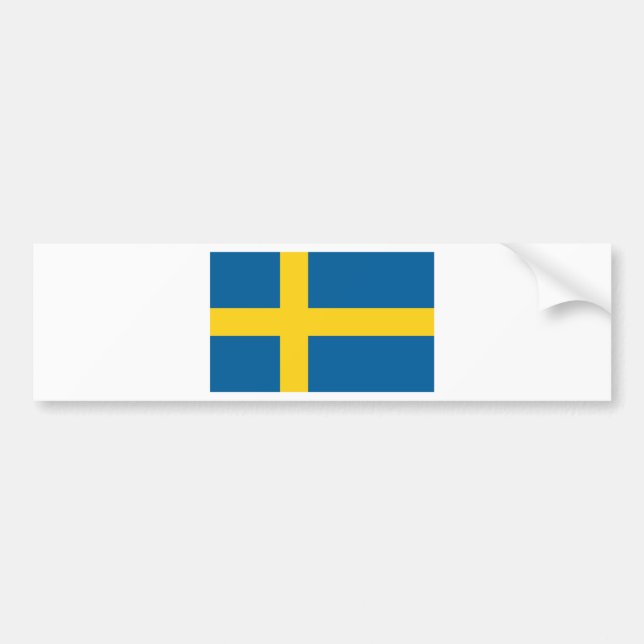 Schweden-Flagge Autoaufkleber (Vorne)