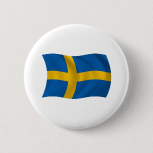 Schweden-Flagge-Button Button