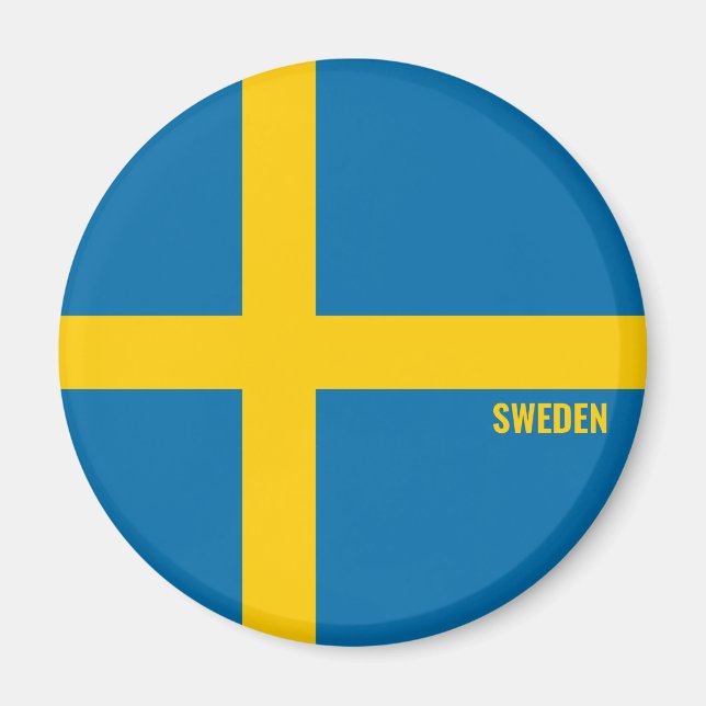 Schweden Flagge Charming Patriotic Magnet (Vorne)