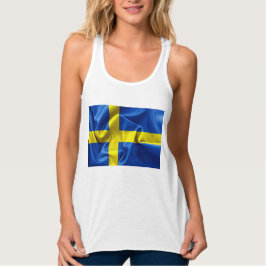 Schweden Flagge Frauentank Tank Top