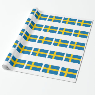 Schweden-Flagge Geschenkpapier