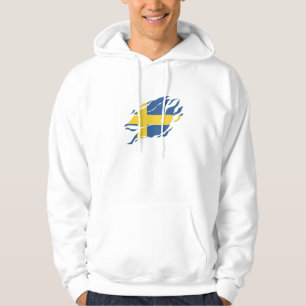 Schweden Flagge in mir, Sverige in Klaw Mark Hoodie