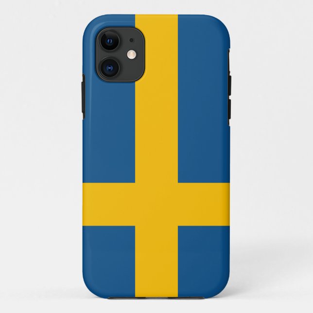 Schweden-Flagge iPhone 5 Fall (hohe Qualität) Case-Mate iPhone Hülle (Rückseite)