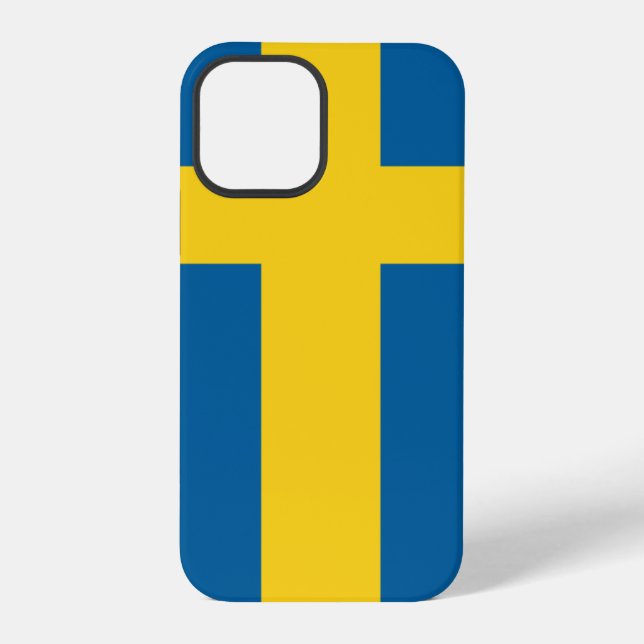 Schweden Flagge iPhone Hülle (Rückseite)