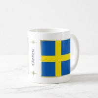 Schweden-Flagge + Karten-Tasse
