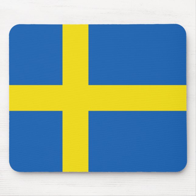 Schweden-Flagge Mousepad (Vorne)