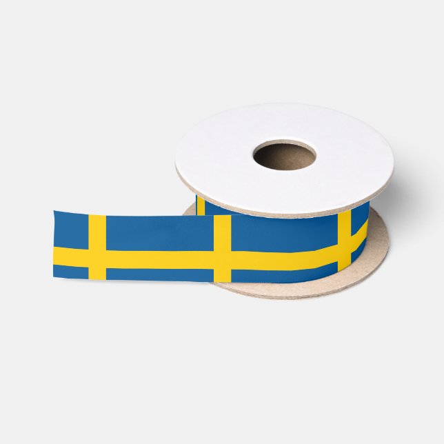 Schweden-Flagge Satinband (Spule)