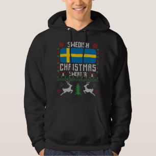 Schweden Flagge Schwedischer Weihnachtssüßer Hoodie