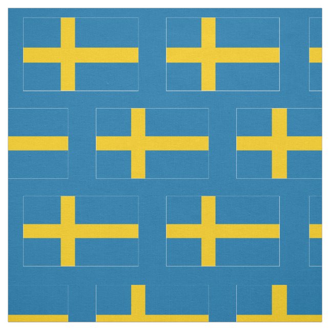 Schweden-Flagge Stoff (Muster)