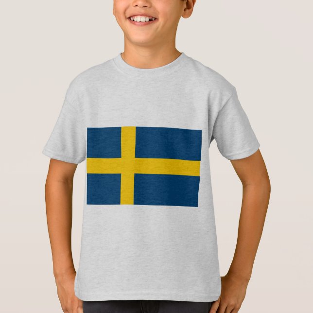Schweden-Flagge T-Shirt (Vorderseite)