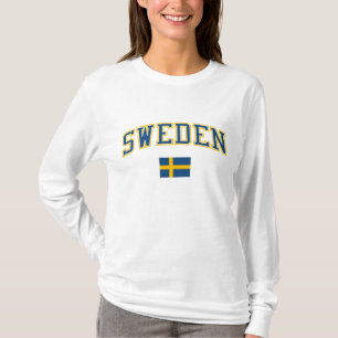 Schweden + Flagge T-Shirt
