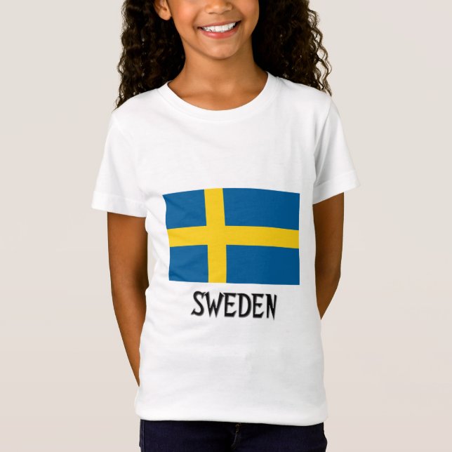 Schweden-Flagge T-Shirt (Vorderseite)