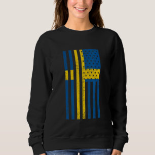 Schweden Flagge USA Schwedisch Sverige Svenska S Sweatshirt