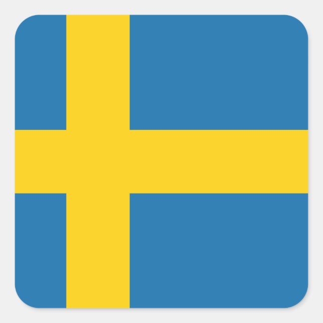 Schweden Flagge x20 Aufkleber schwedische Flagge (Vorderseite)