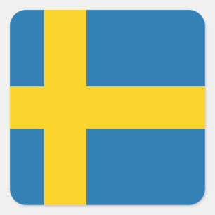 Schweden Flagge x20 Aufkleber schwedische quadrati