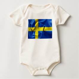Schweden Flaggen Baby Bodysuit T-shirt