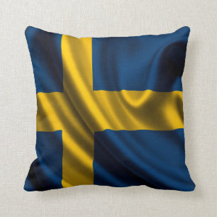 Schweden-Flaggen-Gewebe Kissen