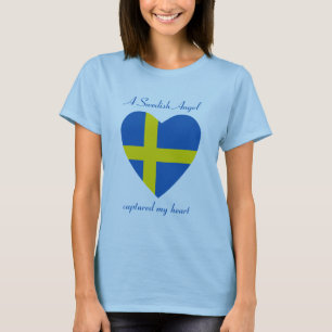 Schweden-Flaggen-Schatz-T - Shirt