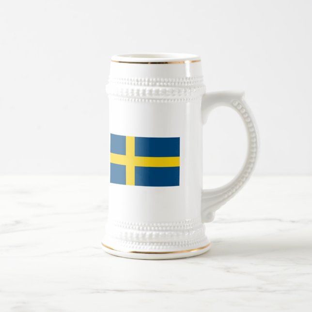 Schweden-Flaggen-Tasse Bierglas (Rechts)