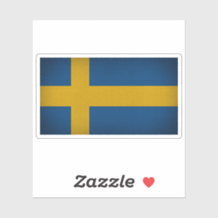 Schweden Flaggenaufkleber Aufkleber