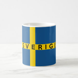Schweden Flaggenland Schweden schwedische Bezeichn Kaffeetasse