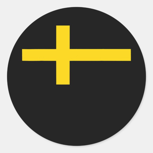 Schweden Flaggenstaat Schweden Flagga Coole schwed Runder Aufkleber (Vorderseite)