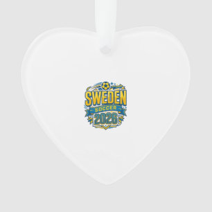 Schweden Fußball 2026 Fußball Fett Land Typografie Ornament