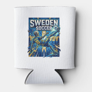 Schweden Fußball Skelett Stürmer Nationen Poster S Dosenkühler