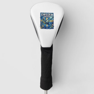 Schweden Fußball Skelett Stürmer Nationen Poster S Golf Headcover