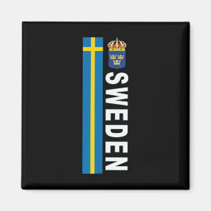 Schweden Fußball-Stil schwedische Flagge Design Magnet