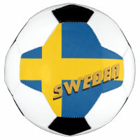 Schweden Fußball und Schwedische Flagge / Sport