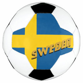 Schweden Fußball und Schwedische Flagge / Sport