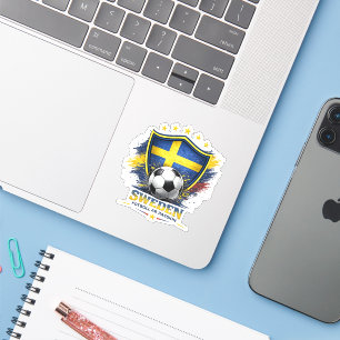 Schweden Fußballfan Schwedische Fußballweltmeister Aufkleber