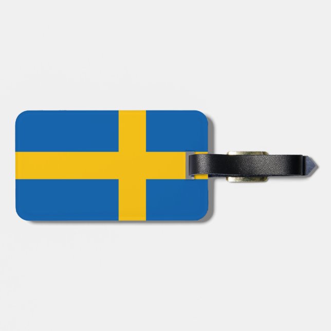 Schweden Gepäckanhänger (Rückseite horizontal)