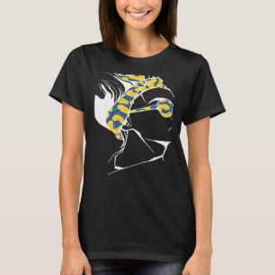 Schweden Girl Sweden Flag Proud Woman Sverige Coun T-Shirt