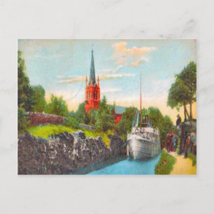 Schweden Gota Canal, 1925 Postkarte