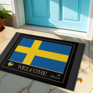 Schweden Hausmatte, schwedische Flaggensport / Wil Fußmatte