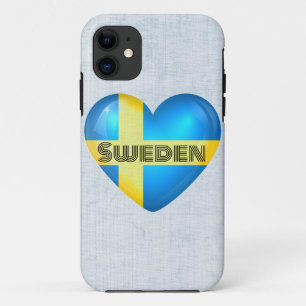 Schweden Herz Flagge Case-Mate iPhone Hülle