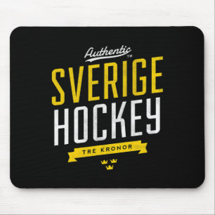 Schweden Hockey Vintage Athletik Retro Sportstil Mousepad