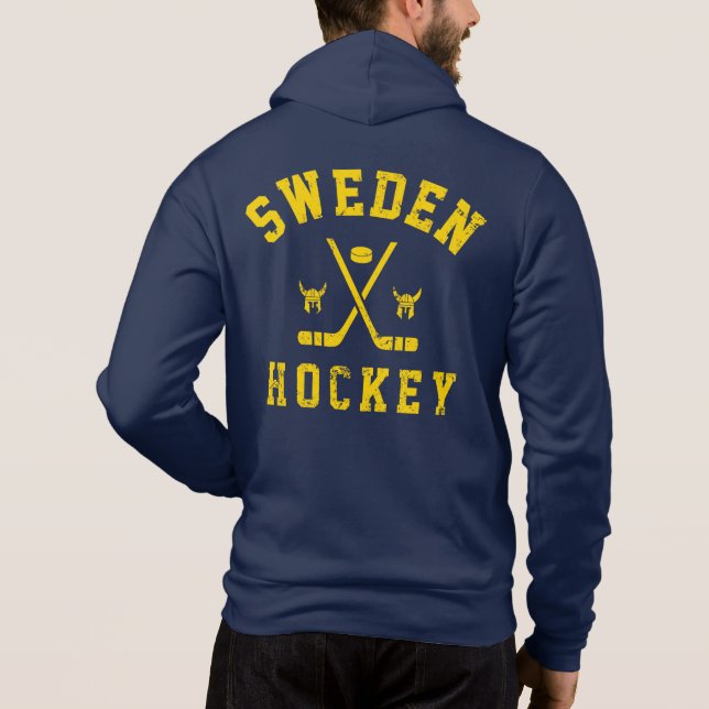 Schweden Ice Hockey Hoodie (Rückseite)