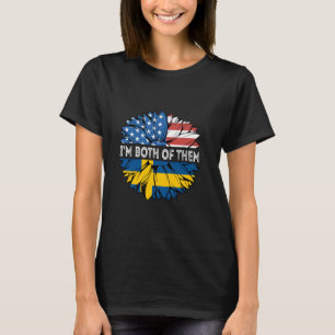 Schweden Ich bin beides Schwedischer Stolz USA Son T-Shirt