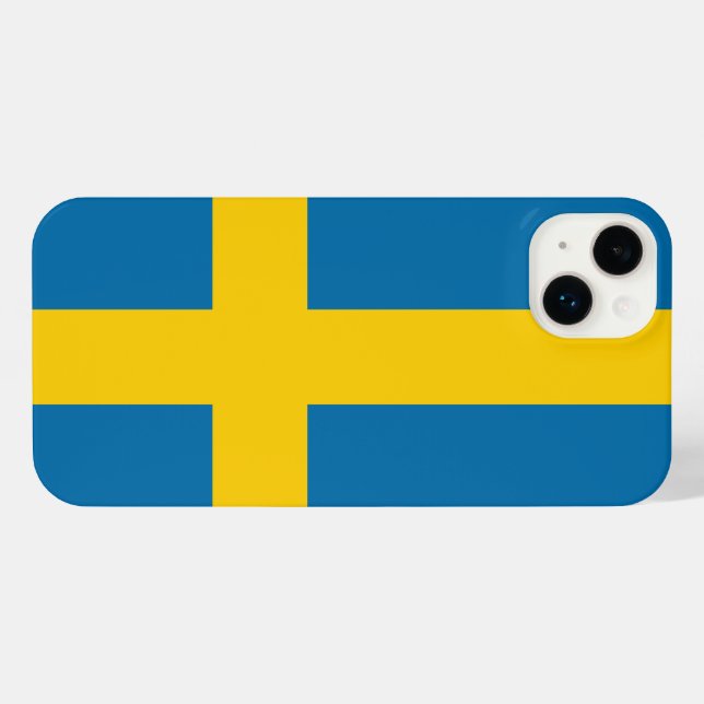 Schweden iPhone Hülle (Rückseite (Horizontal))