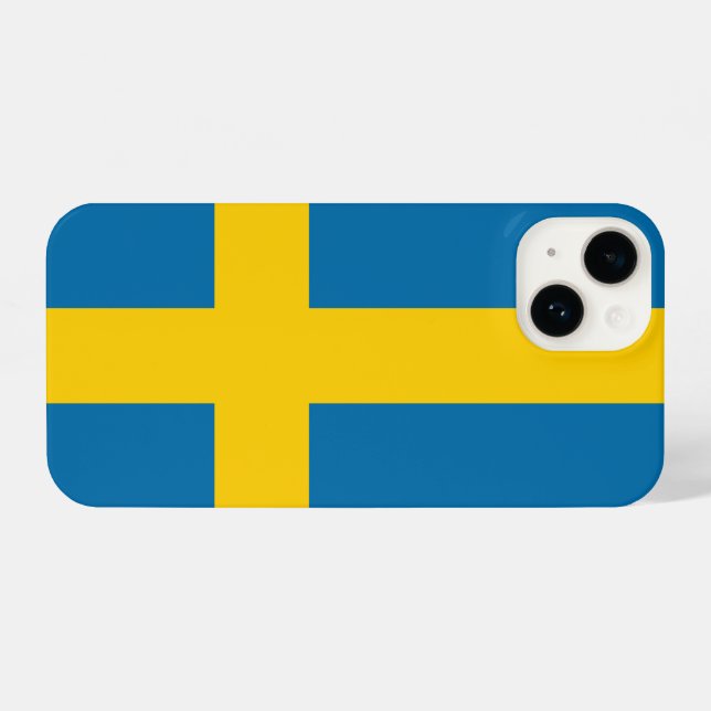 Schweden iPhone Hülle (Rückseite (Horizontal))