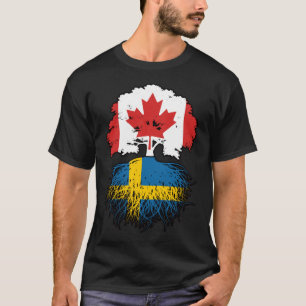 Schweden Kanadisches Tree-Roots-Flag T-Shirt