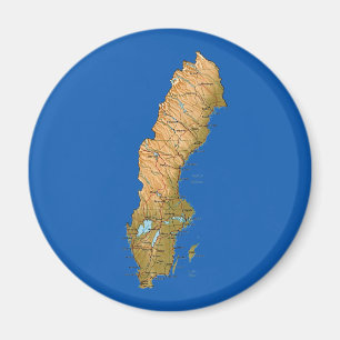Schweden-Kartenmagnet Magnet