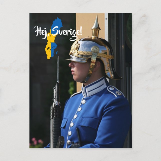 Schweden - Königliche Garde in Stockholm Postüberq Postkarte (Vorderseite)