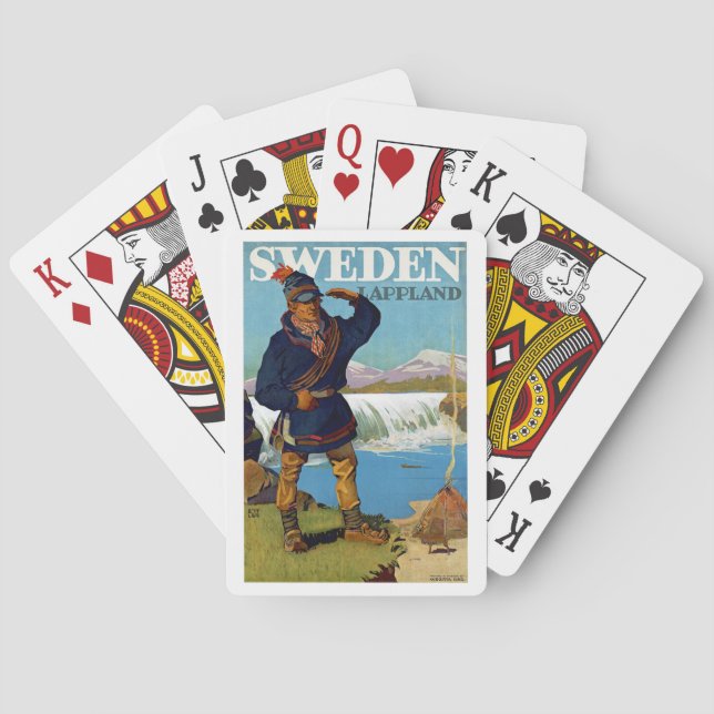 Schweden ~ Lappland Spielkarten (Rückseite)