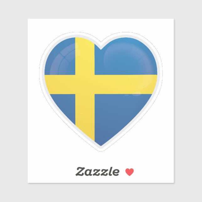 Schweden Liebe Icon Sticker (Blatt)