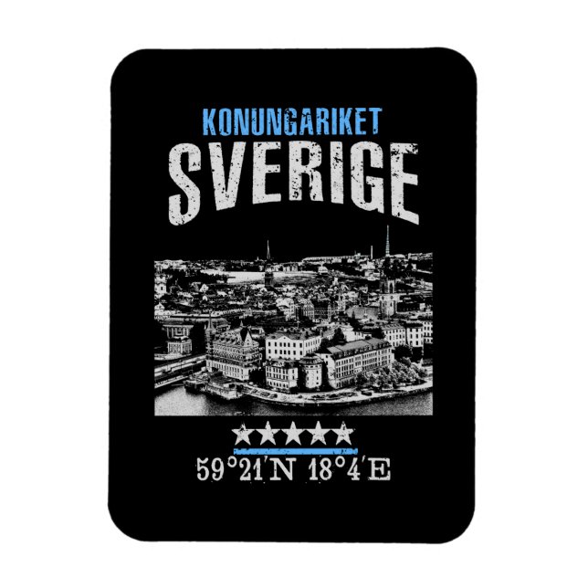 Schweden Magnet (Vertikal)